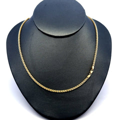 Chain Hollow Franco  2mm 24" 14K