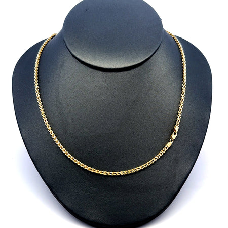 Chain Hollow Franco  2mm 22" 14K