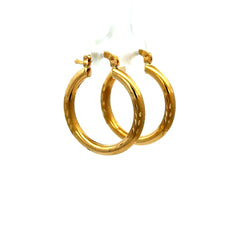 Earrings Fancy Hoops 28.5 3mm 10K