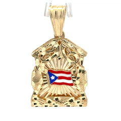 Pendant Puerto Rican Flag 50.5 10K