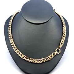 Necklaces Hollow Cuban 7mm 22" 10K