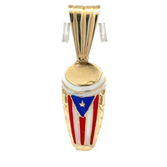 Pendant Puerto Rican Flag 29 10K