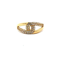 Ring Women's with CZ 7 1.5mm 10K