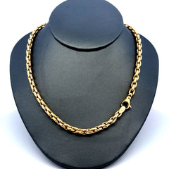 Necklaces Rectangular Link 5mm 18" 14K