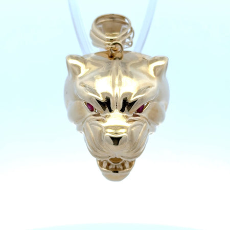 Pendant Red-Eyed Panther’s Head 60 10K
