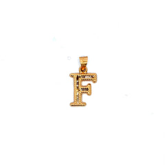 Pendant Uppercase Initial 'F' 23.5 10K