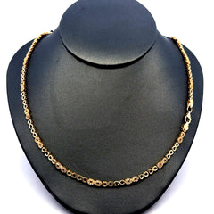 Necklaces Eight/Iced Eight Link 3mm 18" 10K