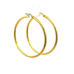Earrings Plain Hoops 42 2.5mm 10K