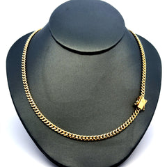 Chain Hollow Cuban 3.5mm 24" 14K