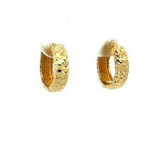 Earrings Fancy Hoops 13.5 4mm 10K
