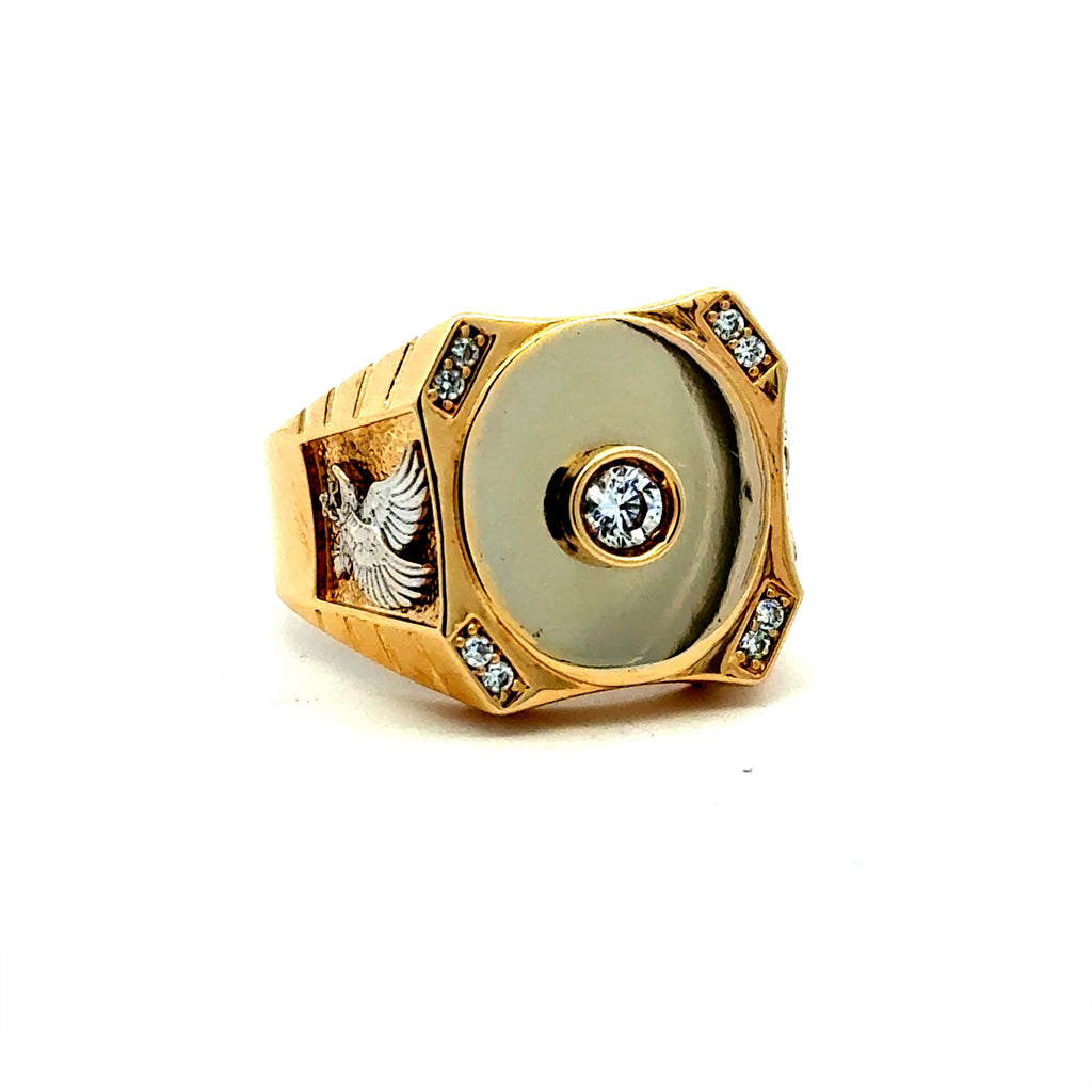 Ring CZ Luxury 12.5 5.5mm 10K