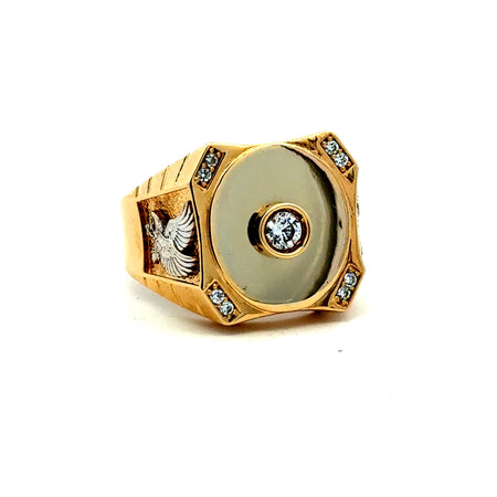 Ring CZ Luxury 12.5 5.5mm 10K