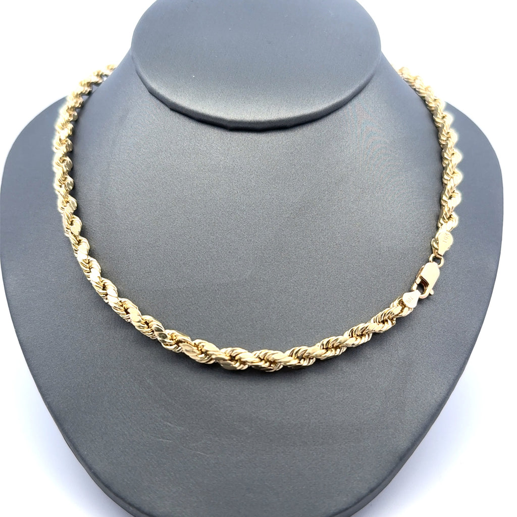 Chain Hollow Rope 5mm 22" 10K