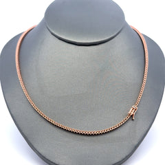 Chain Tennis without Stones Rose Gold 2mm 16" 10K