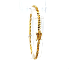 Bracelet Cuban Link 3mm 7.5" 14K