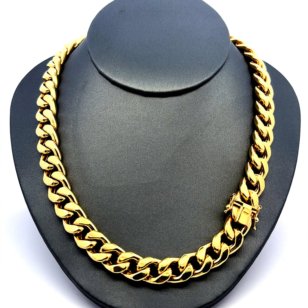 Chain Hollow Cuban 11mm 24" 10K