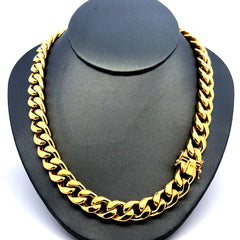 Chain Hollow Cuban 11mm 24" 10K