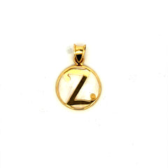 Pendant Mother-of-Pearl Initial 22 10K