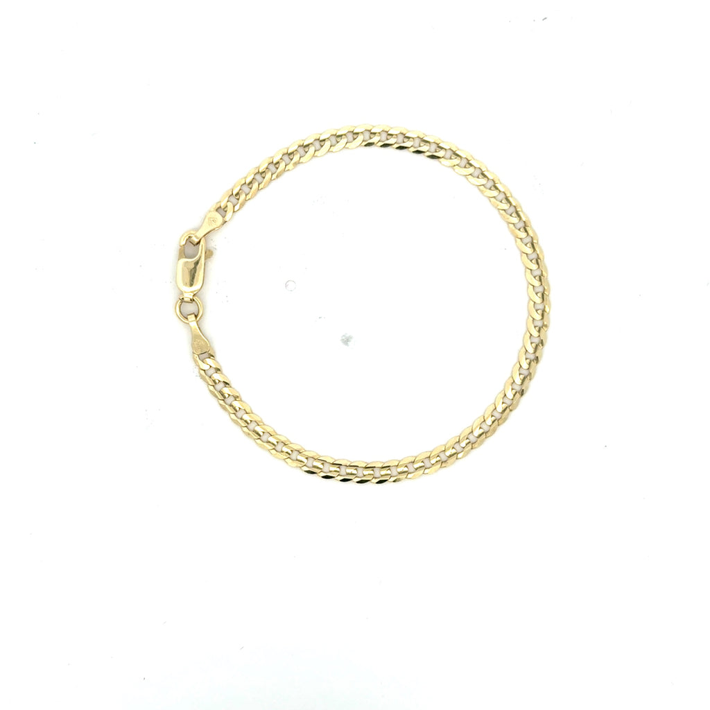 Bracelet Curb Link 3mm 6" 14K