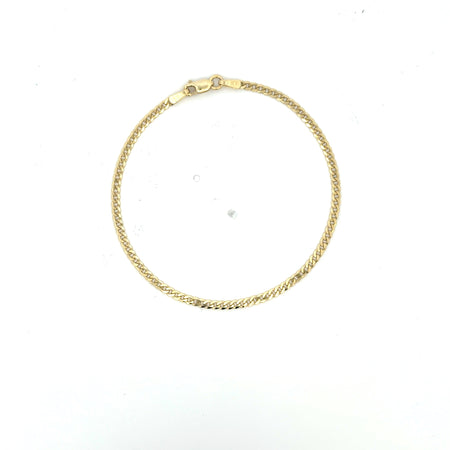 Anklet Curb Link 2.5mm 10" 10K