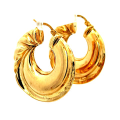 Earrings Fancy Hoops 44 12mm 10K