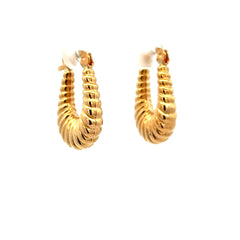 Earrings Fancy Hoops 19.5 5mm 10K