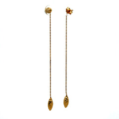 Earrings Pendant Pinecone 82.5 5mm 14K