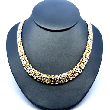 Necklaces Byzantine Princess Cut 10.5mm 18.5" 10K