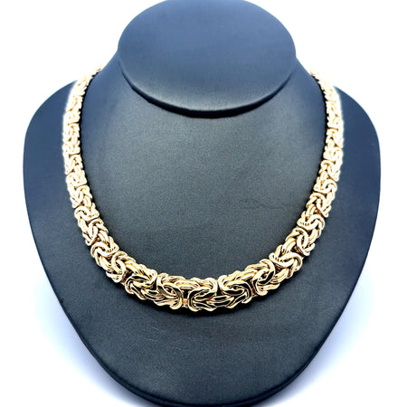 Necklaces Byzantine Princess Cut 10.5mm 18.5" 10K