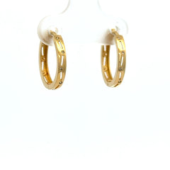 Earrings Fancy Hoops 15 2mm 10K