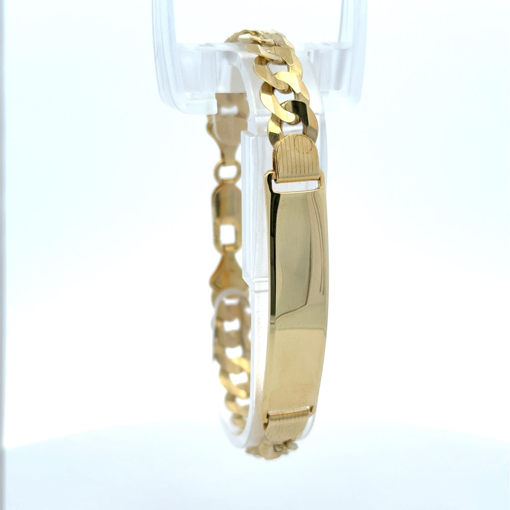 Bracelet ID Curb Link 8.5mm 8" 10K