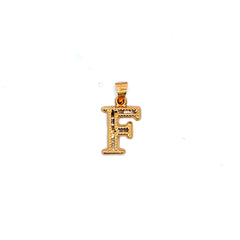 Pendant Uppercase Initial 'F' 23.5 10K