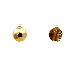 Earrings Omega Lock 13.5 13.5mm 10K