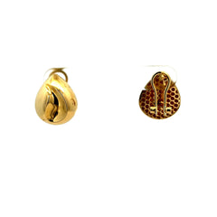 Earrings Omega Lock 17 14mm 10K