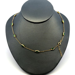 Chain with Dainty Stations 4.5mm 17.5" 14K