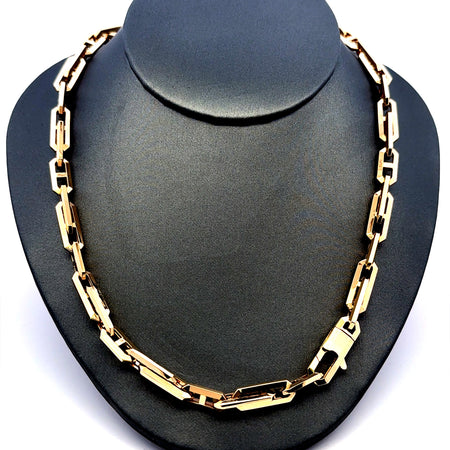 Chain Interlocking Anchor Box Link 6mm 24" 14K