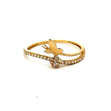 Ring Women's with CZ 7 1mm 10K