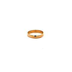 Ring Women’s Plain Wedding Band 4.5 3mm 14K