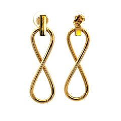 Earrings Pendant Figure Eight 41 12mm 14K
