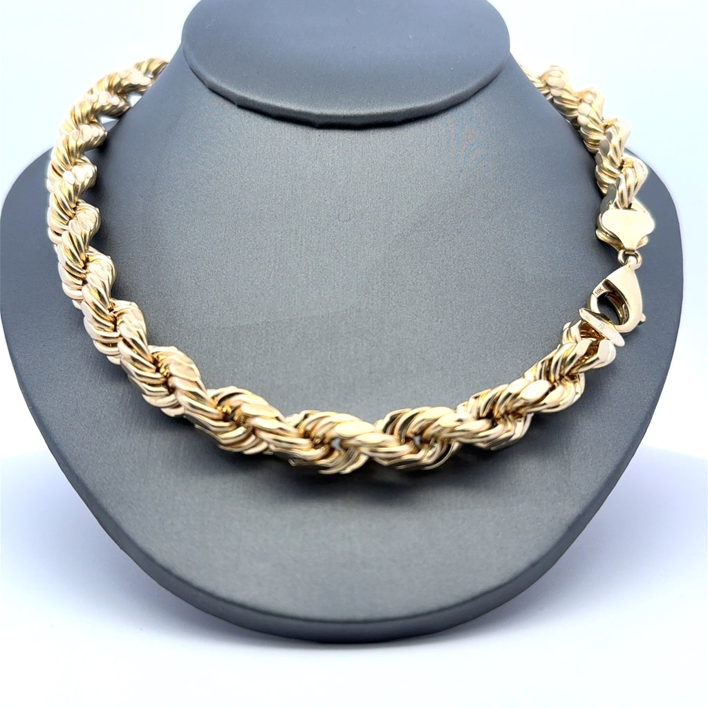 Chain Hollow Rope 10mm 28" 10K
