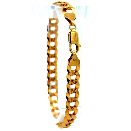 Bracelet Curb Link 7.5mm 7.5" 14K
