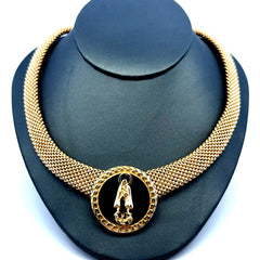 Necklaces Jessica with Religious Medallion 33mm 18" 10K
