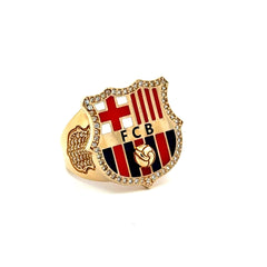 Ring Football Clubs 10 3mm 14K