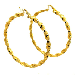 Earrings Fancy Hoops 61.5 4.5mm 10K