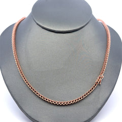 Chain Tennis without Stones Rose Gold 3mm 18" 10K