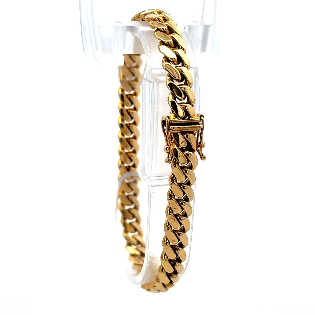 Bracelet Cuban Link 7mm 7.5" 14K