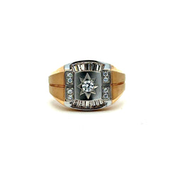 Ring CZ Luxury 11.5 4.5mm 14K