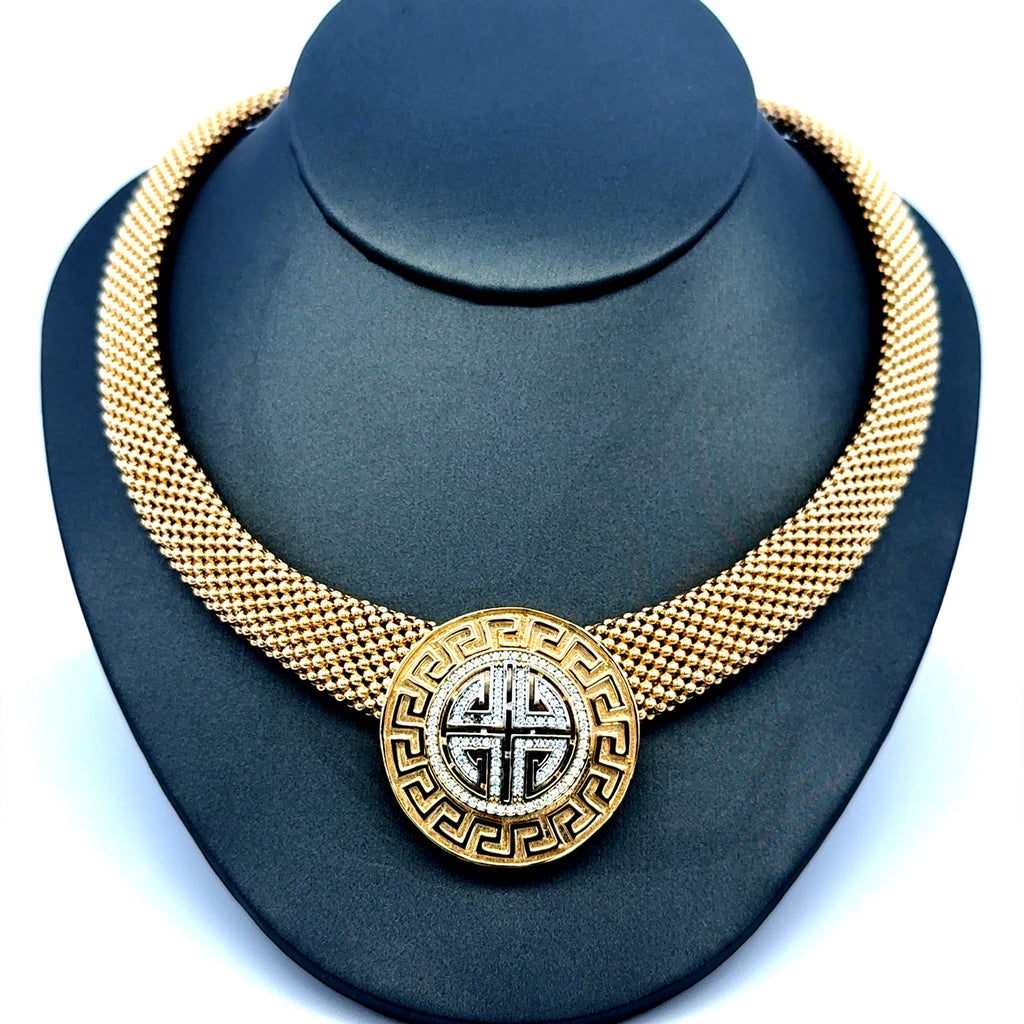 Necklaces Jessica with CZ 33mm 18" 14K