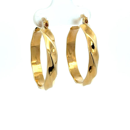 Earrings Fancy Hoops 26.5 4.5mm 10K