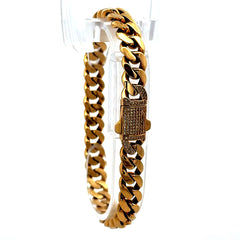 Bracelet Monaco 8.5mm 8" 14K